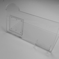 Demo stovelis INTEL NUC kompiuteriui iš 10 mm storio PLEXIGLAS® stiklo